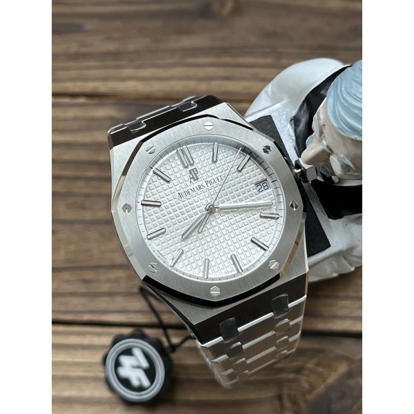ZF V3 오데마피게 로얄오크 15500 화이트다이얼 스틸브레이슬릿
