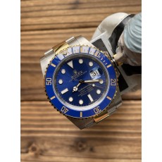 (자체제작) 롤렉스 서브마리너 청콤 블루 콤비 40mm