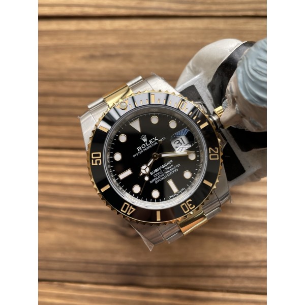 (자체제작) 롤렉스 서브마리너 흑콤 블랙 콤비  40mm