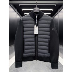 몽클레르 Cardigan Tricot 남성 울 캐시미어 다운 니트 가디건 블랙