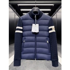 몽클레르 Cardigan 남성 울 캐시미어 다운 패딩 집업 가디건 네이비