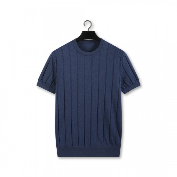 로로피아나 26SS  16게이지 해도면 90수 극세 린넨 니트 반팔 티셔츠