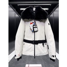 몽클레르 그레노블 여성 GORE-TEX 폭스 퍼 후드 패딩 스키 재킷