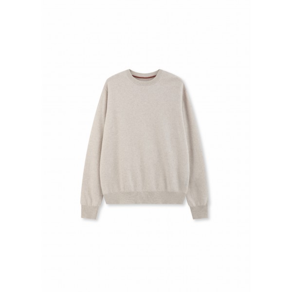 로로피아나 26FW 클래식 라운드넥 아몬드